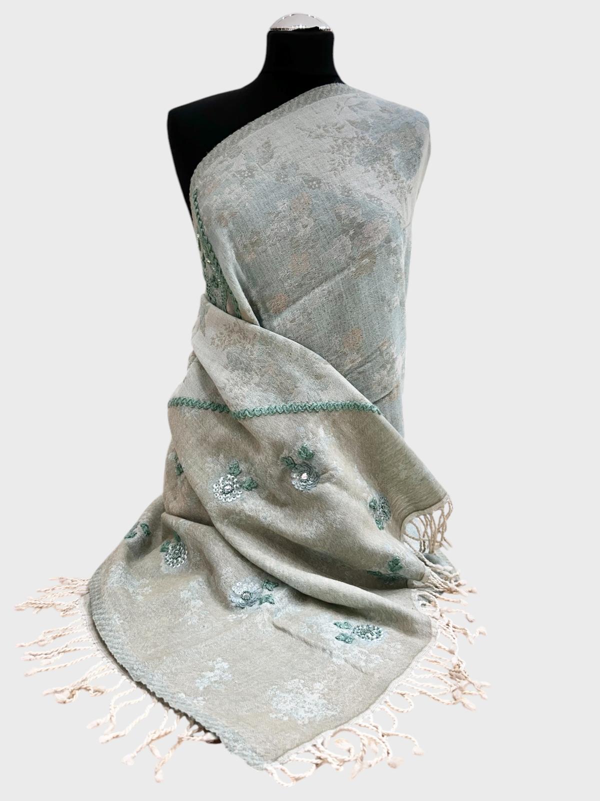 Embroidered Sequined Wool 2015