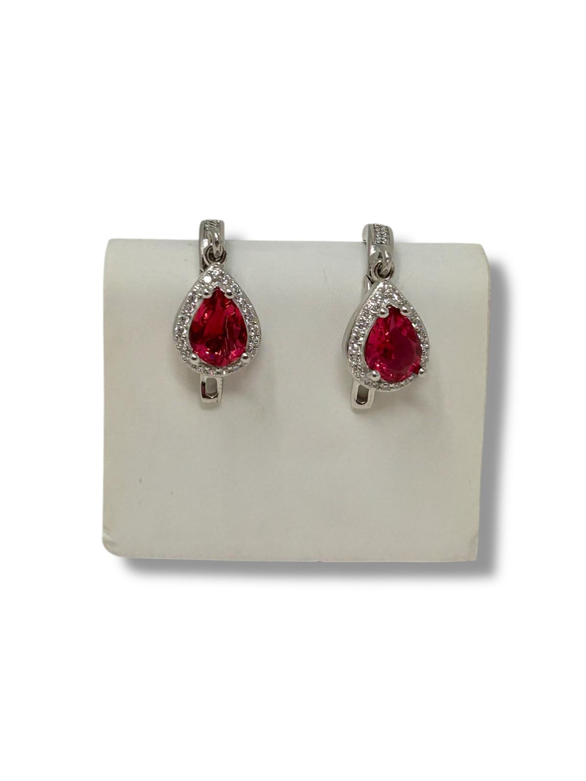 Tanzanita Silver Earring 6010