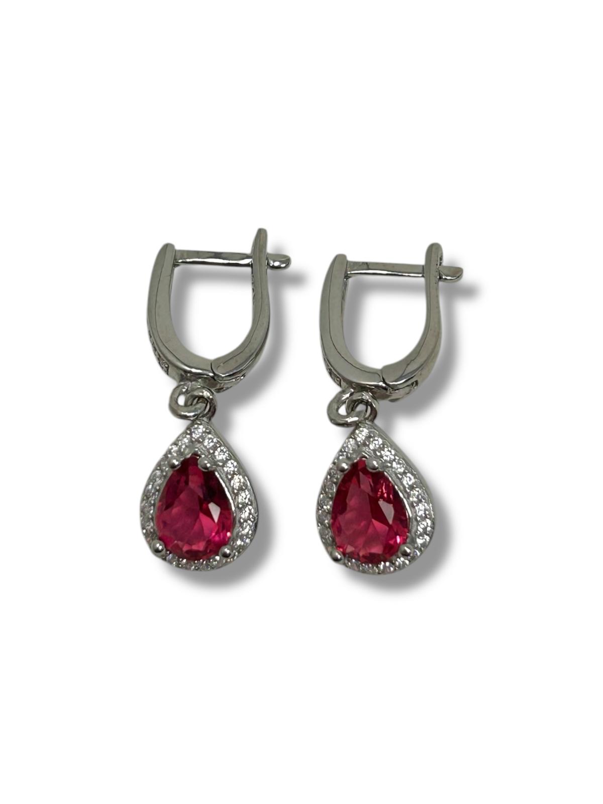 Tanzanita Silver Earring 6010